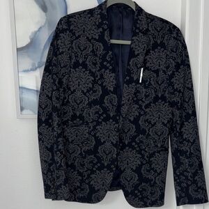 Elegant Black and Gray Men's Blazer